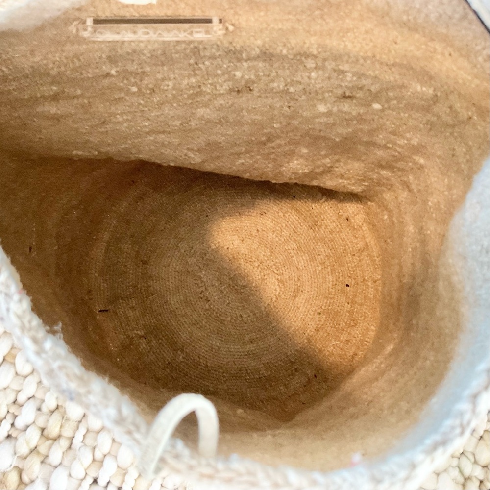 Claudia Akel Handmade Boho Woven/Embroidered/Leather Bucket Bag, EUC - Picture 9 of 9